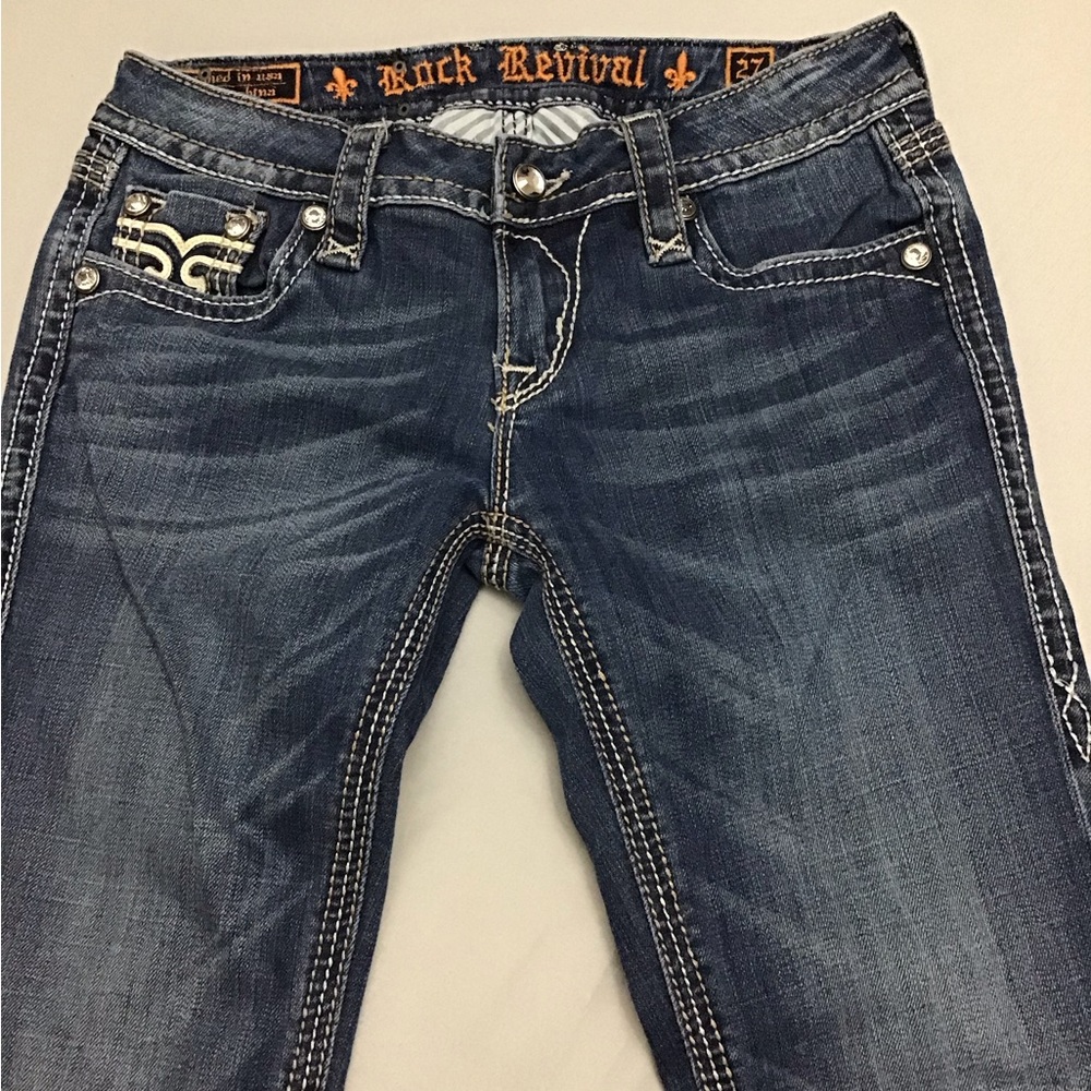 Rock Revival Women Blue Boot Cut Jeans - Picture 4 of 9